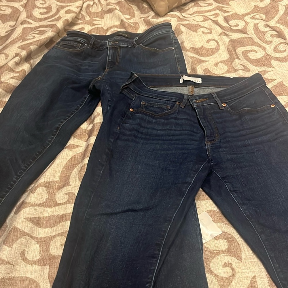 Loft & Ann Taylor dark wash 5 pkt slim jeans